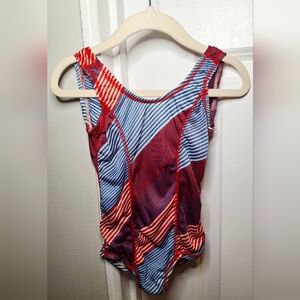 Vintage 80s Striped Kids Swimsuit (3T)